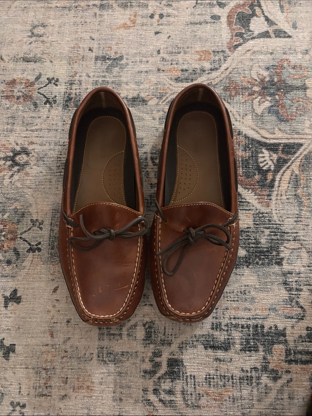 Men's Brown Leather LL bean loafers